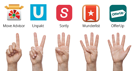 Top-rated free moving apps