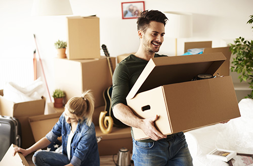 Cardboard boxes are considered the best moving boxes.