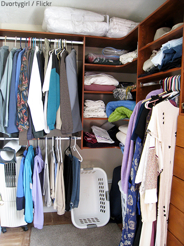 Packing clothes for moving is a great challenge.