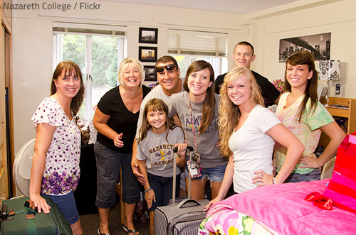 You can rely on your family even when moving for college out of state.