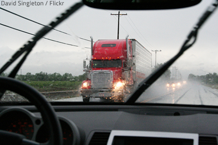 Drive very carefully when it's raining on moving day.