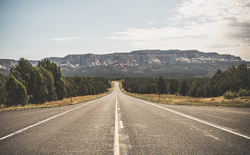 Driving across country takes a lot of time and effort.