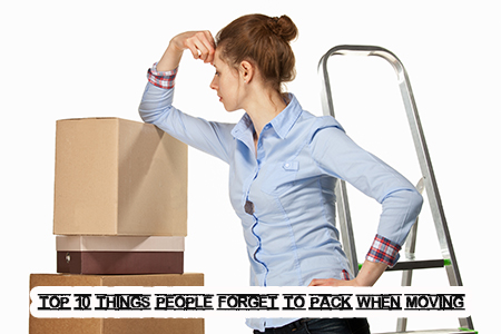 The most common things people forget to pack when moving