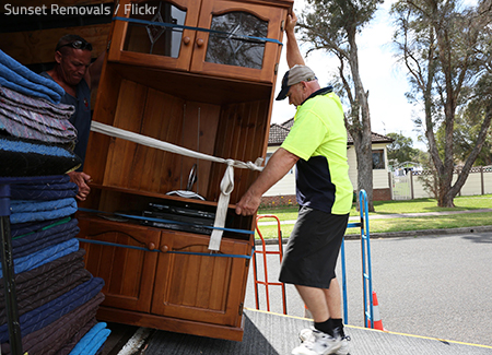 Moving furniture is both difficult and risky.