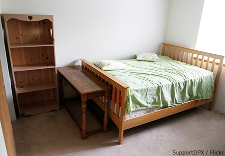 Climbing into a comfortable bed after the exhausting moving day can really help you feel at home in your new place.