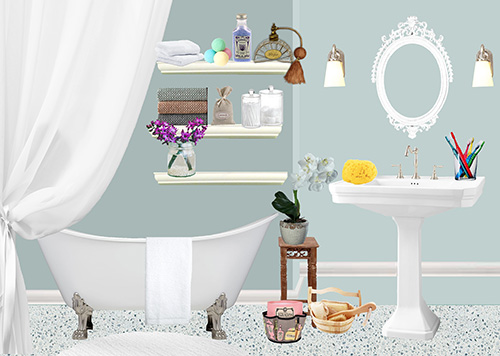 A bathroom is a place of transformation and reinvigoration.
