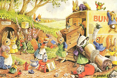 Fairytale world of moving house