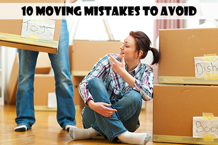 Common mistakes when moving house