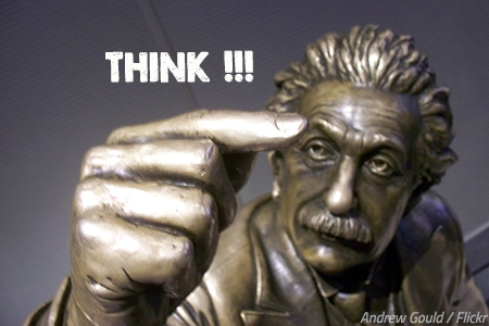 Moving advice by Albert Einstein