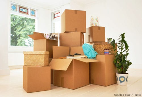 Cardboard boxes are the most essential packing materials for moving house.