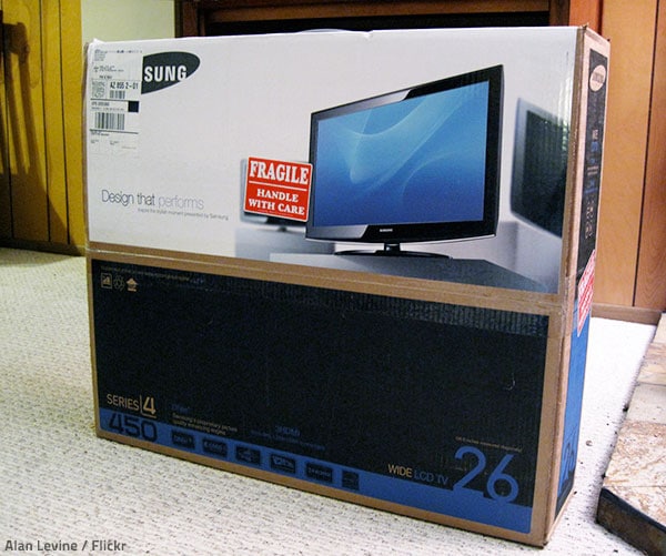 The best way to pack a TV for moving is to pack it in its original box.