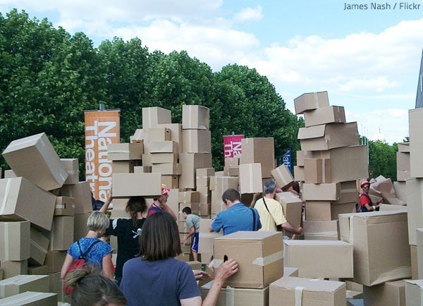 Get the needed packing materials for moving ahead of time.