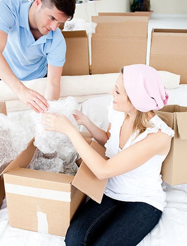 Packing is the most laborious part of a move.
