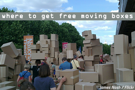 Free moving boxes near me
