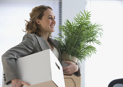 Moving for a job is common.