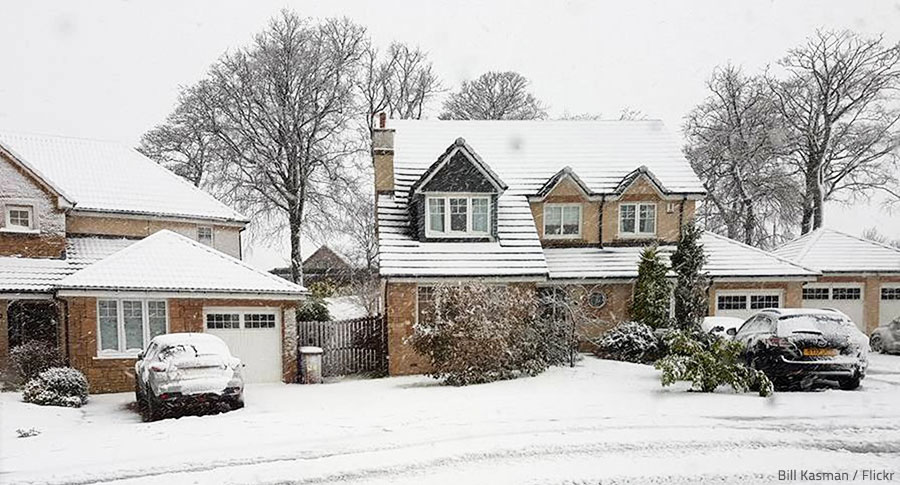 Winter is not the perfect time for moving house.