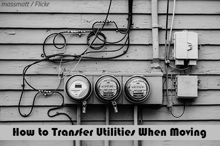 How to transfer utilities when moving