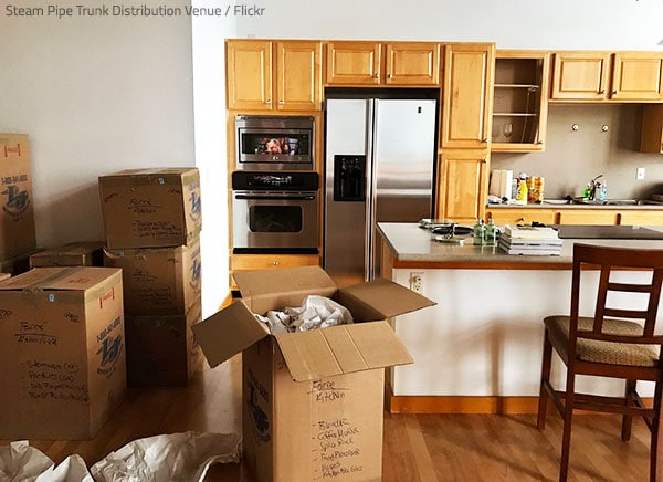 Prioritize your tasks when unpacking after a move.