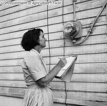 Utility meters reading