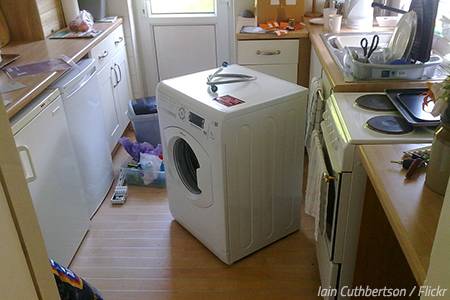 How to set up a washing machine in the new home