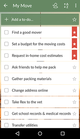 Wunderlist app